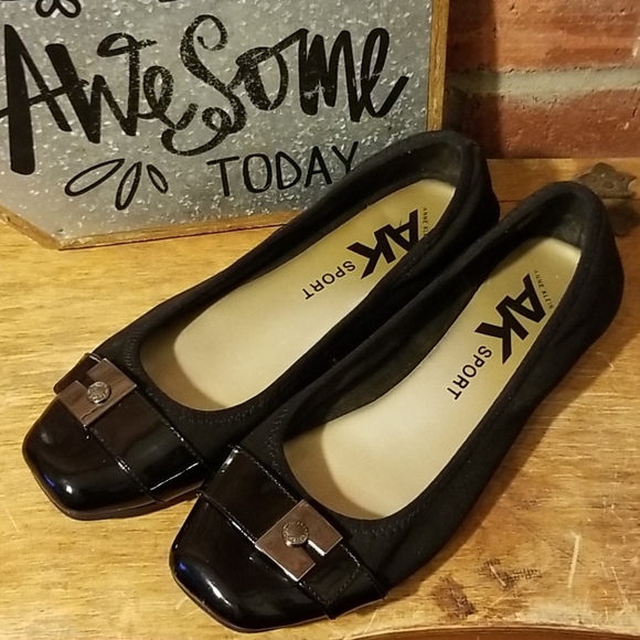 Anne Klein Shoes - Anne Klein Sport Ursula Flat Shoe Black Size 8.5